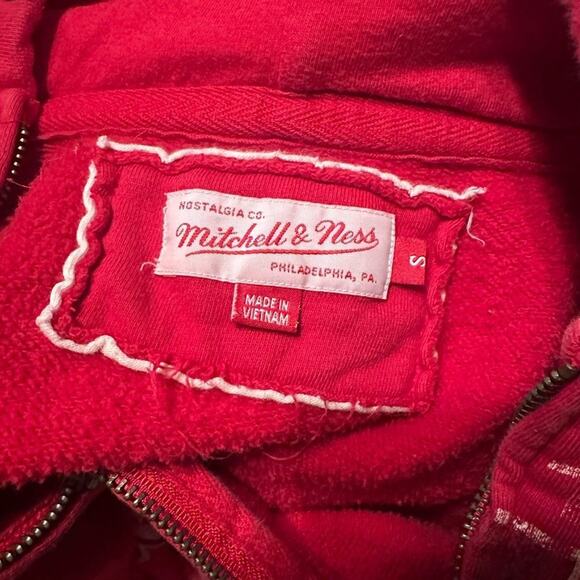 Mitchell & Ness Boston Red Sox Zip Hoodie – Vintage Style Sweatshirt, Size S - Picture 14 of 14